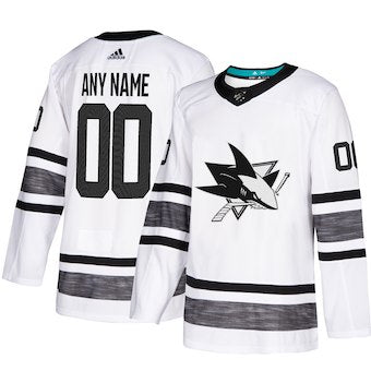 San Jose Sharks  White 2019 NHL All-Star Game Parley Custom Jersey