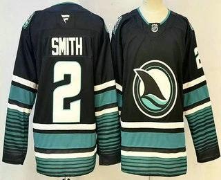 San Jose Sharks #2 Will Smith Black Authentic Jersey Stitched