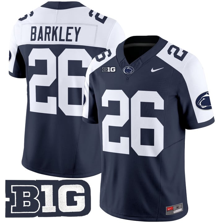 Saquon Barkley Jersey #26 Penn State Limited 2025 Stitched Navy Alternate
