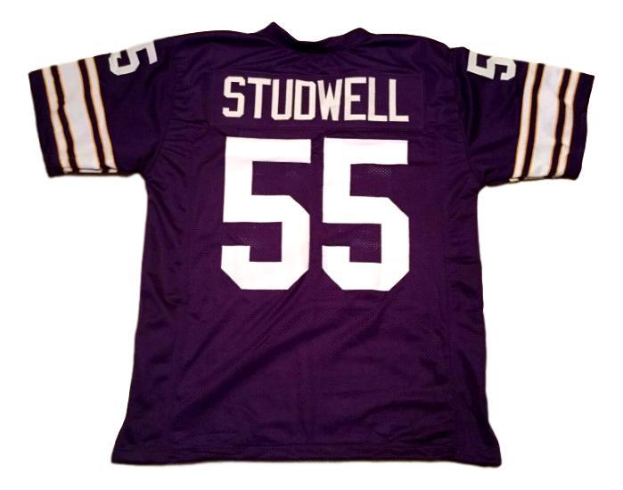 Scott Studwell CUSTOM STITCHED Unsigned Football Jersey Purple