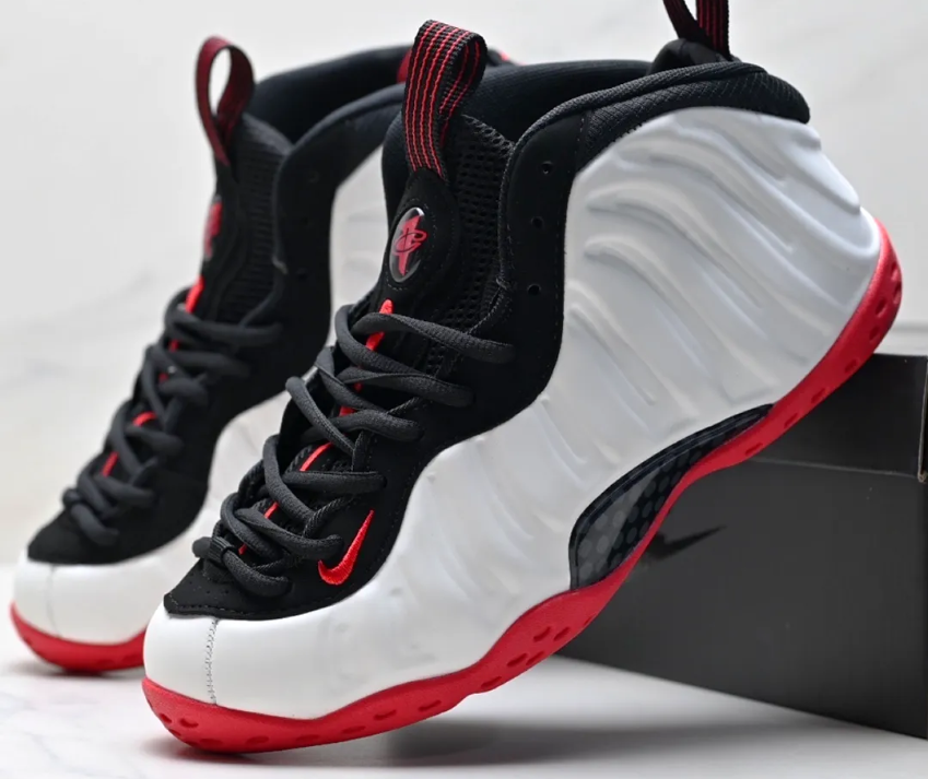Air Foamposite One Red White Black Shoes Sneakers – nk0004546