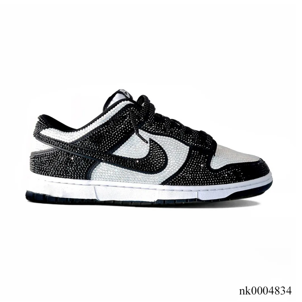 Air Jordan 1 Low Black White Crystal Shoes Sneakers