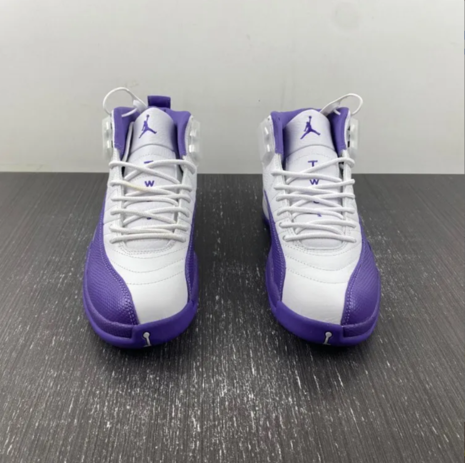 Air Jordan 12 White Field Purple Shoes Sneakers