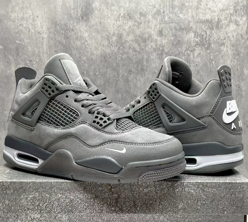 Nigel Sylvester x Air Jordan 4 Wolf Grey Shoes Sneakers
