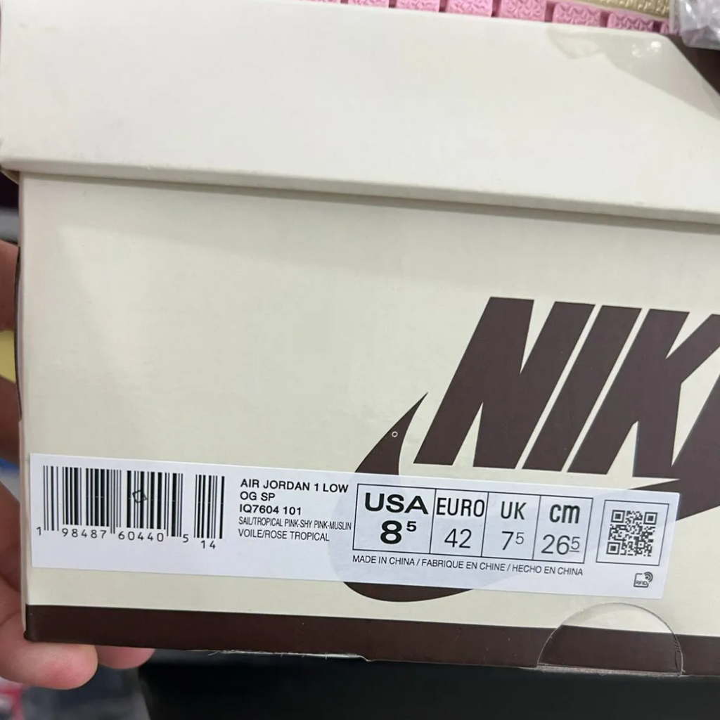 Travis Scott x Air Jordan 1 Low OG Sail Shy Pink Shoes Sneakers