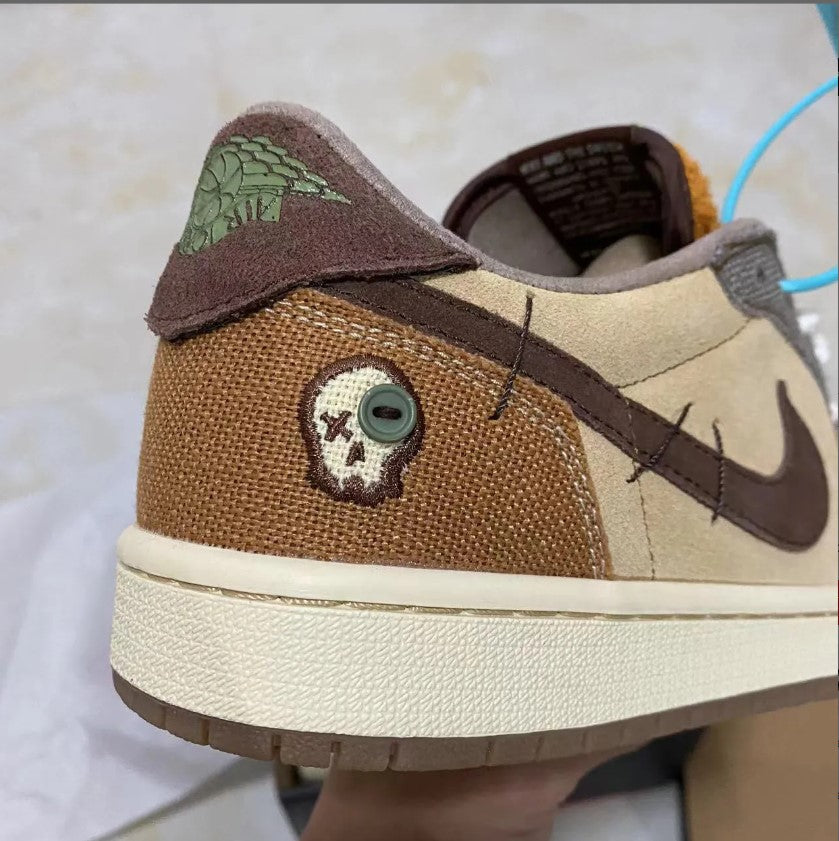 Zion Williamson x Air Jordan 1 Low OG Voodoo Shoes Sneakers