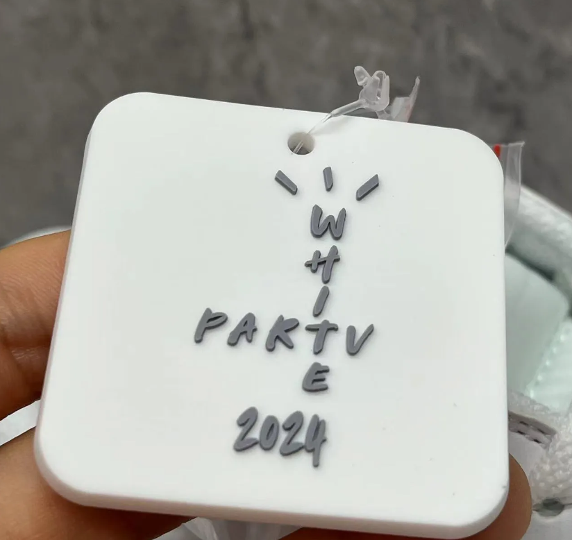 Travis Scott x AJ 1 Low White Party Shoes Sneakers