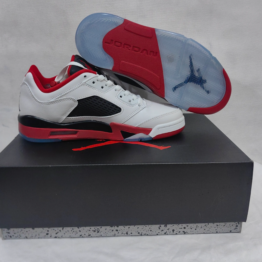 Air Jordan 5 Retro Low Fire Red Shoes Sneakers