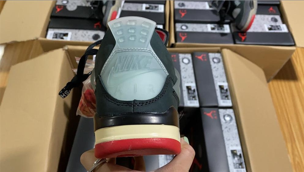OFF-WHITE  x Air Jordan 4 Bred Shoes Sneakers