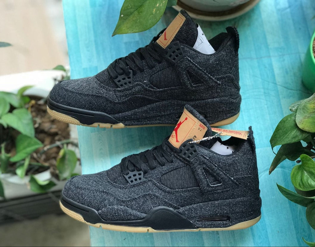 Air Jordan 4 Retro Levi’s Black (Levi’s Tag) Shoes Sneakers