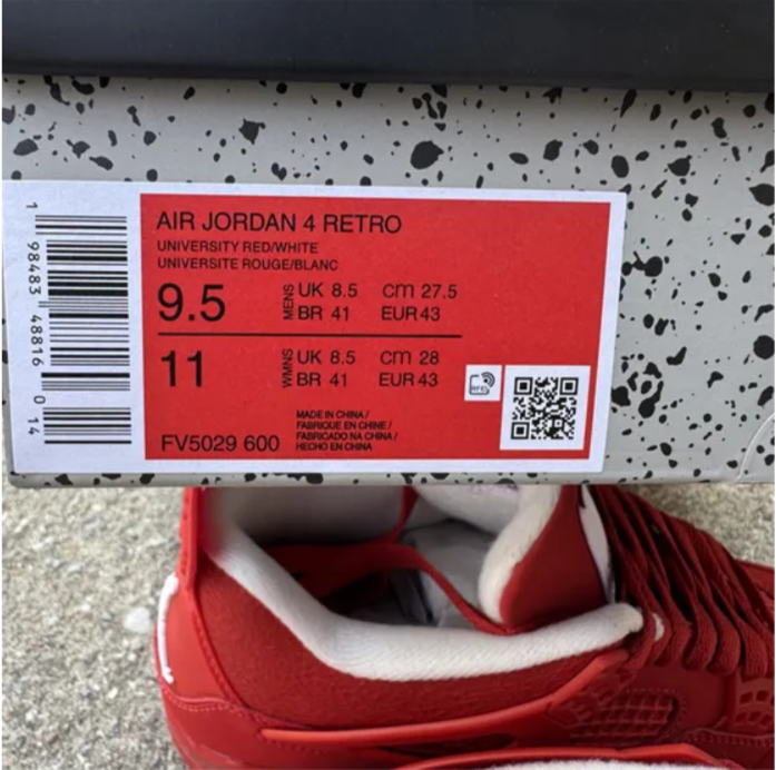 Air Jordan 4 Triple Red Shoes Sneakers