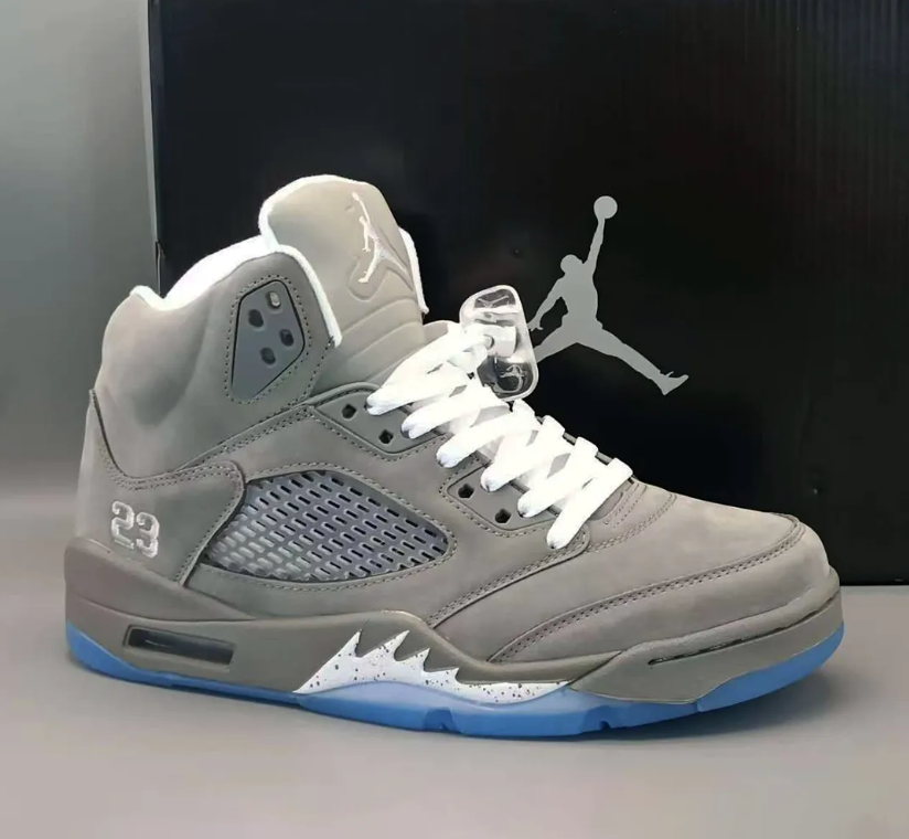 Air Jordan 5 Wolf Grey Shoes Sneakers