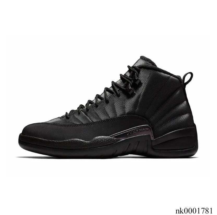 Air Jordan 12 Retro Winterized Triple Black Shoes Sneakers