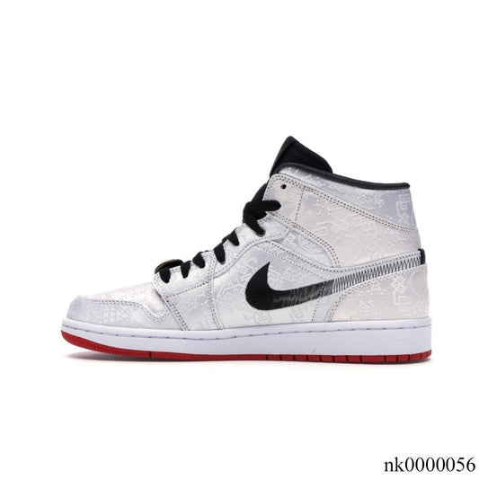 Air Jordan 1 Mid SE Fearless Edison Chen CLOT Shoes Sneakers