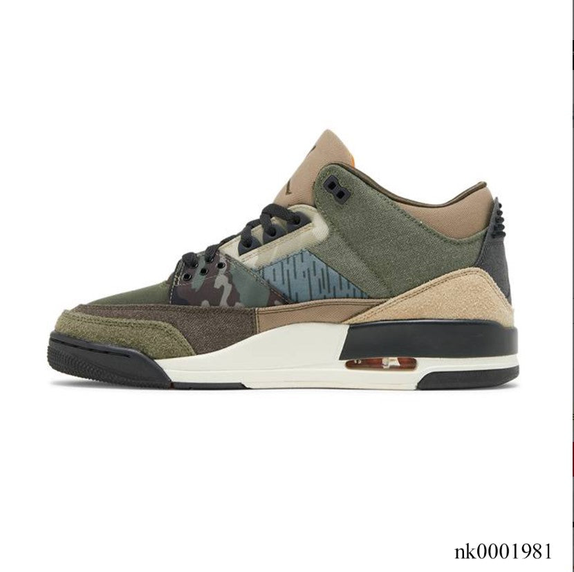 Air Jordan 3 Retro Patchwork Camo Shoes Sneakers