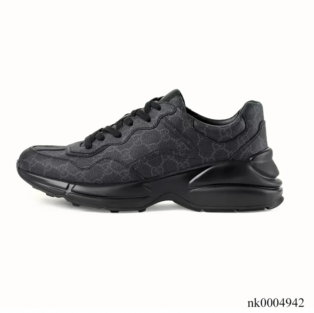 GG Rhyton Canvas ‘Black’ Shoes Sneakers