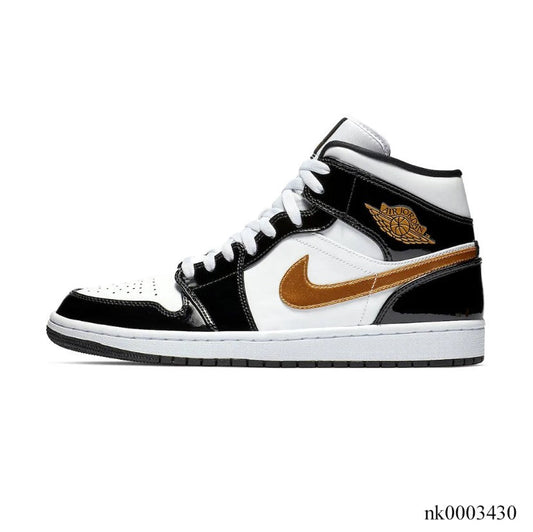 Air Jordan 1 Mid SE Black Gold Shoes Sneakers