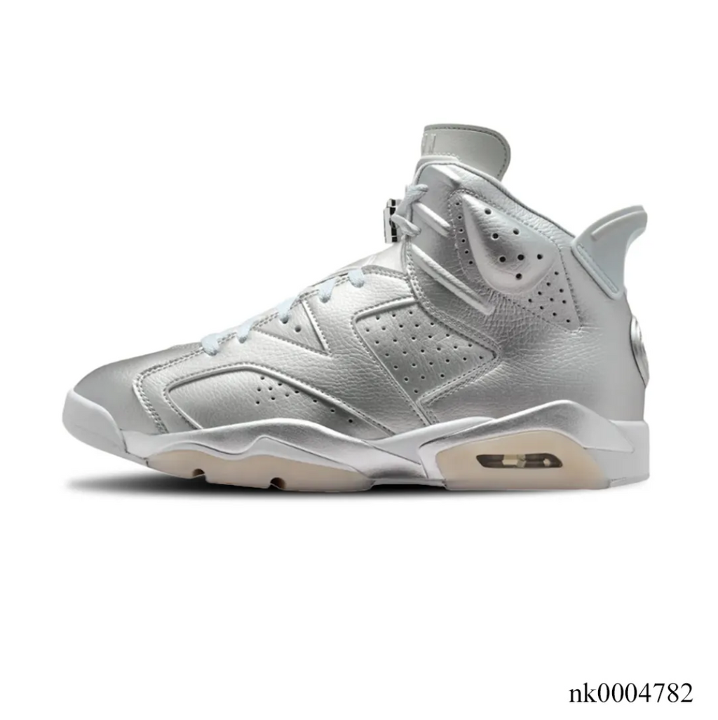 PSG x Air Jordan 6 Metallic Silver Shoes Sneaker