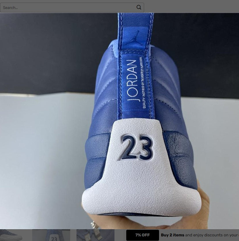 Air Jordan 12 Retro Stone Blue Shoes Sneakers