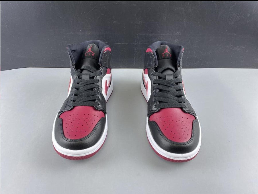 Air Jordan 1 Mid Bred Toe Shoes Sneakers