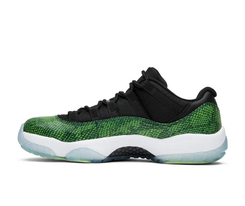 AJ 11 Low Green Snakeskin Shoes Sneakers