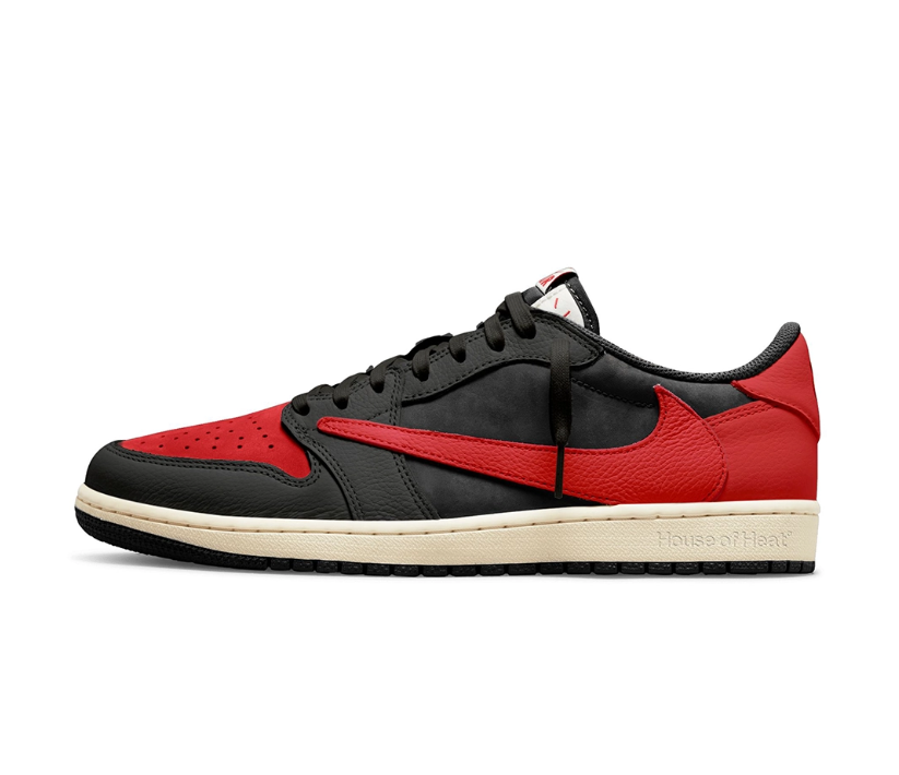 Air Jordan 1 Low OG Bred x Travis Scott Shoes Sneakers