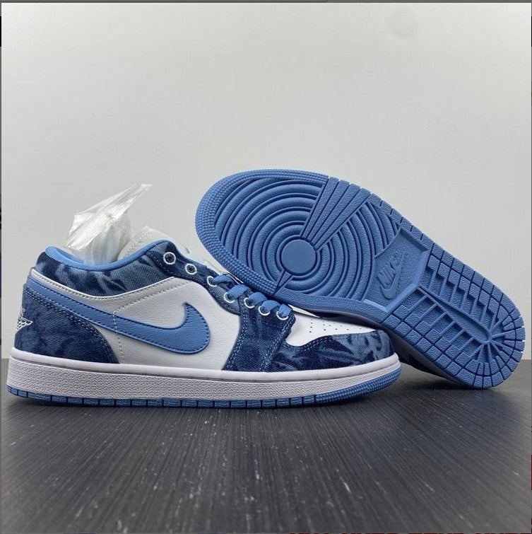 Air Jordan 1 Low Washed Denim Shoes Sneakers