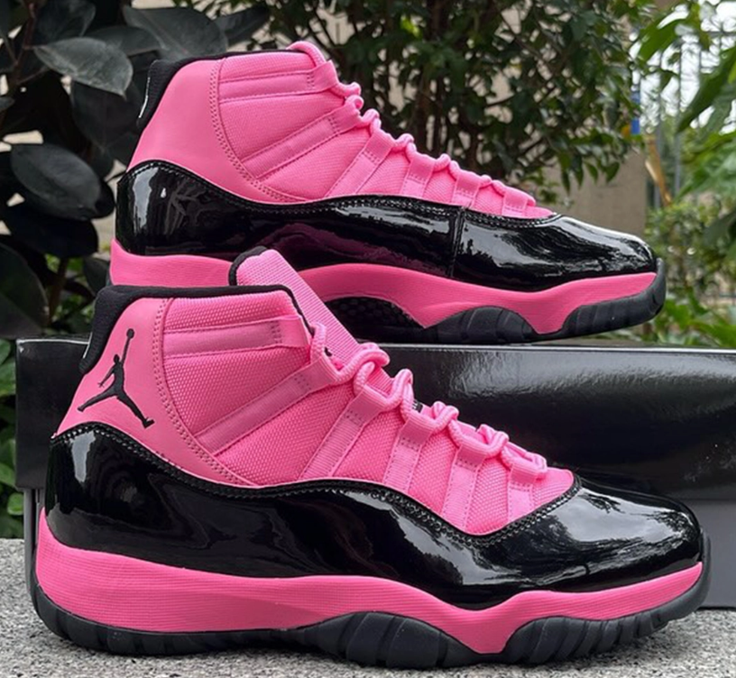Air Jordan 11 Black Pink Shoes Sneakers