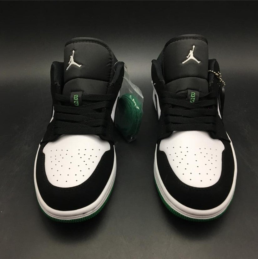 Air Jordan 1 Low White Black Mystic Green Shoes Sneakers