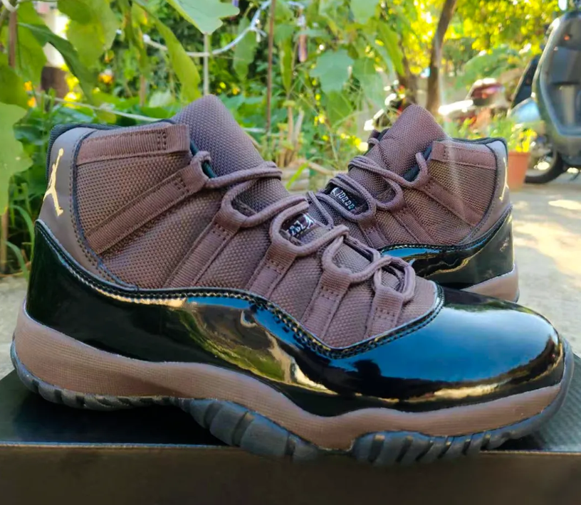 Air Jordan 11 Black Brown Shoes Sneakers
