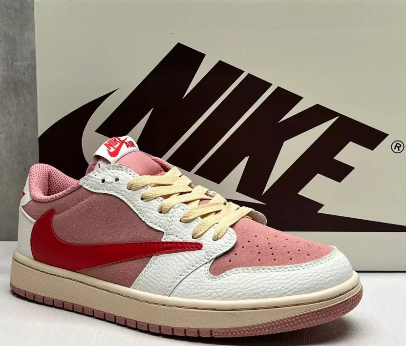 Travis Scott x AJ 1 Low OG Shy Pink Shoes Sneakers