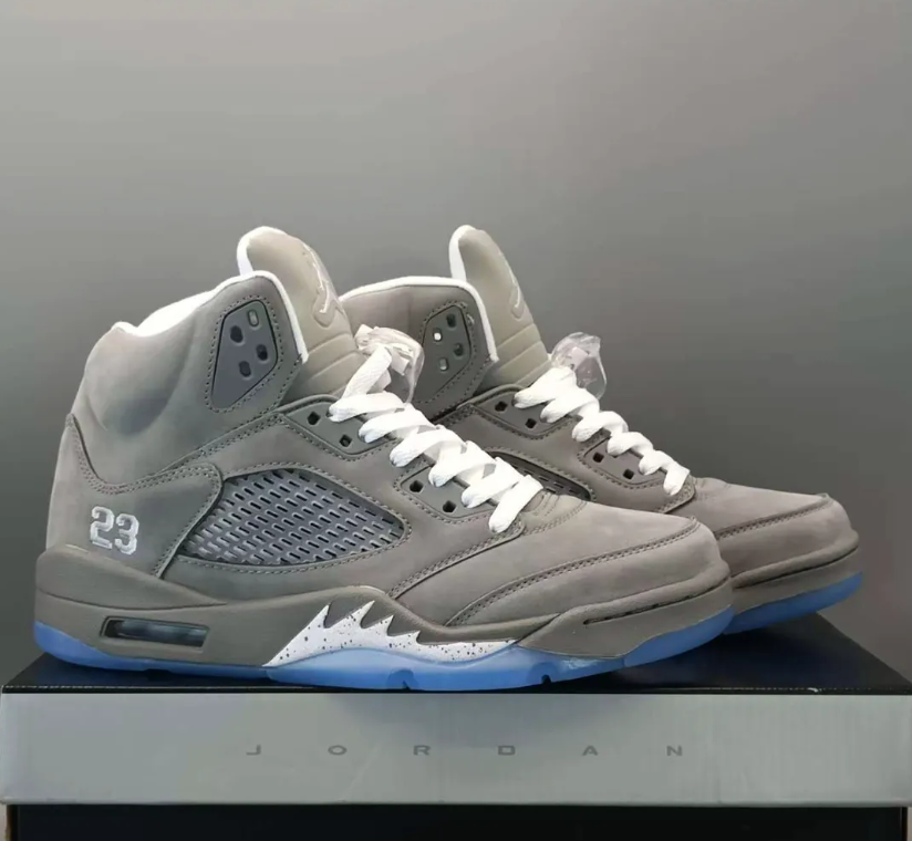 Air Jordan 5 Wolf Grey Shoes Sneakers
