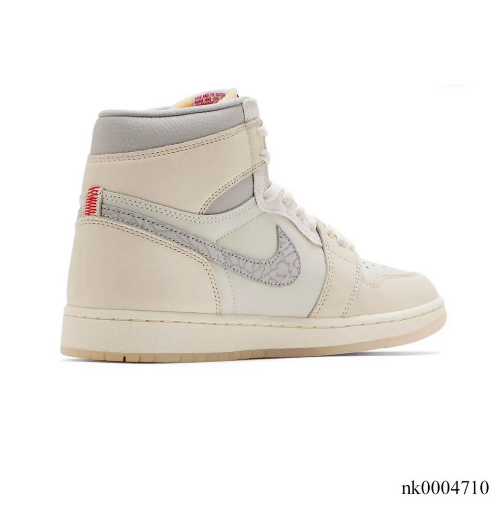Air Jordan 1 High OG Sail Elephant Print Shoes Sneakers