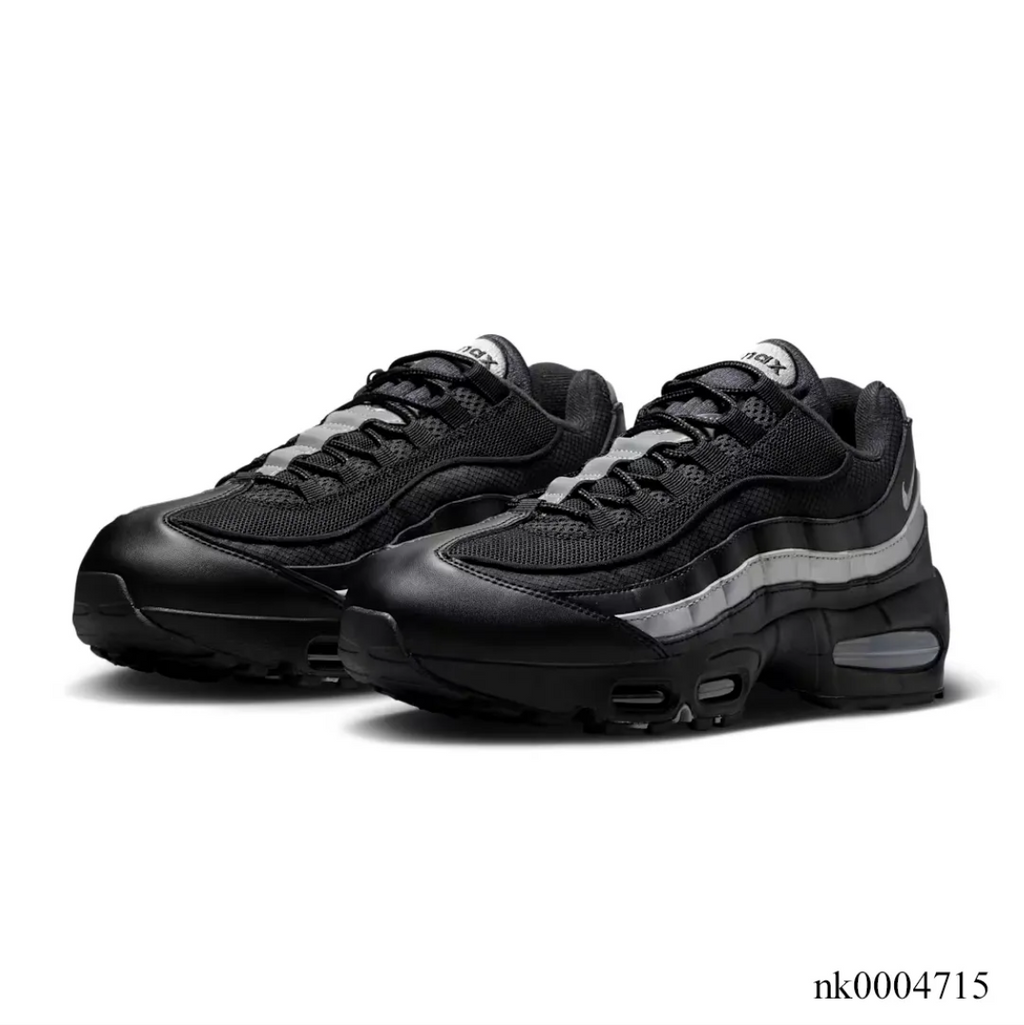 Air Max 95 Big Bubble Black Metallic Silver Shoes Sneakers