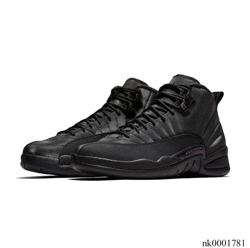 Air Jordan 12 Retro Winterized Triple Black Shoes Sneakers