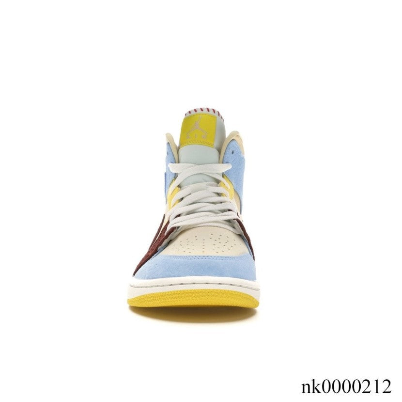 Air Jordan 1 Mid SE Fearless Maison Chateau Rouge Shoes Sneakers