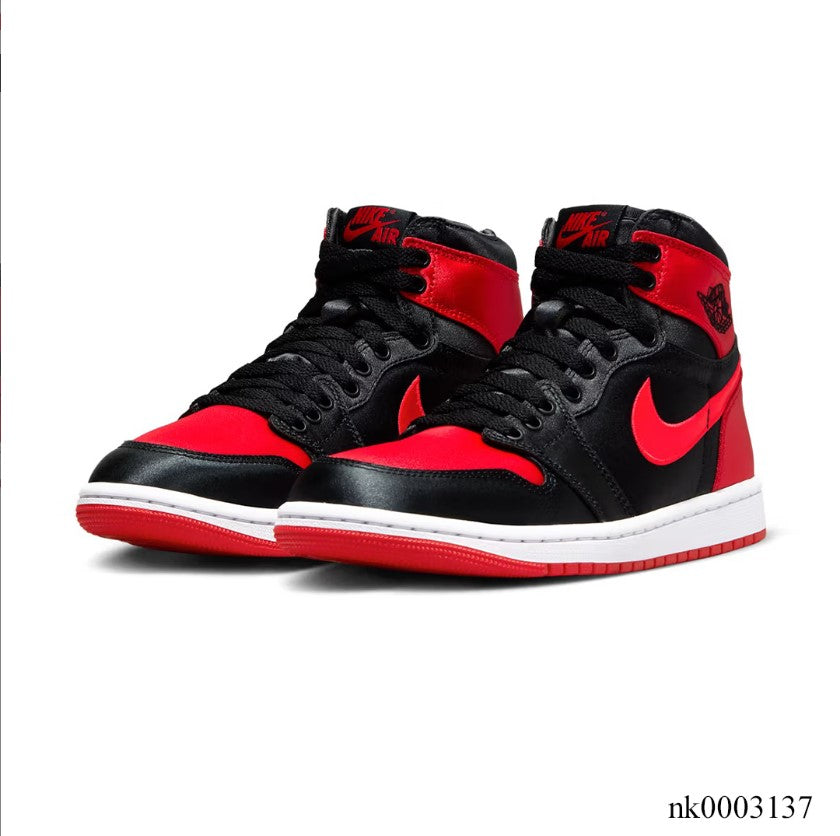 Air Jordan 1 Retro High OG Satin Bred Shoes Sneakers