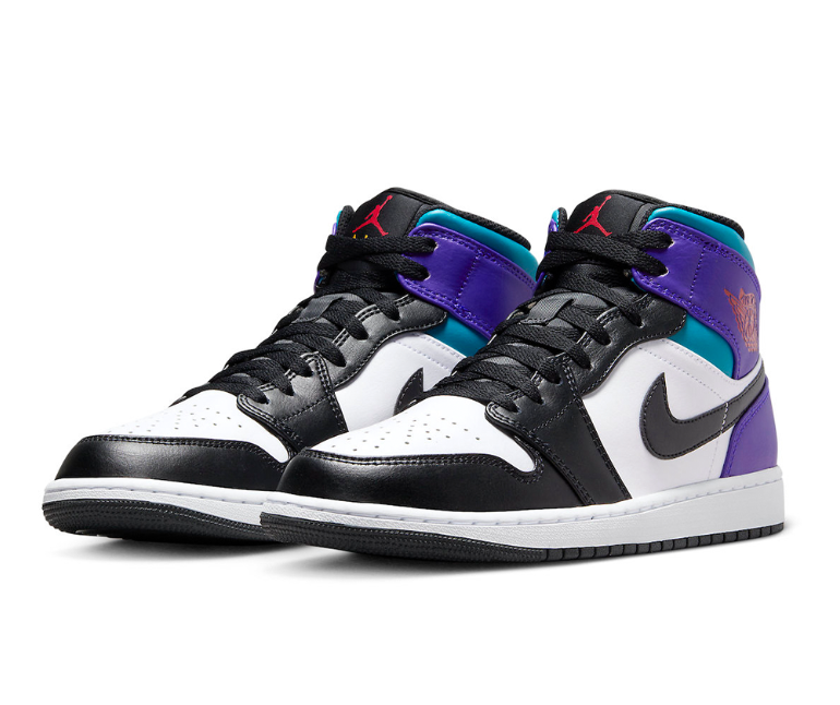 Air Jordan 1 Mid Aqua Shoes Sneakers