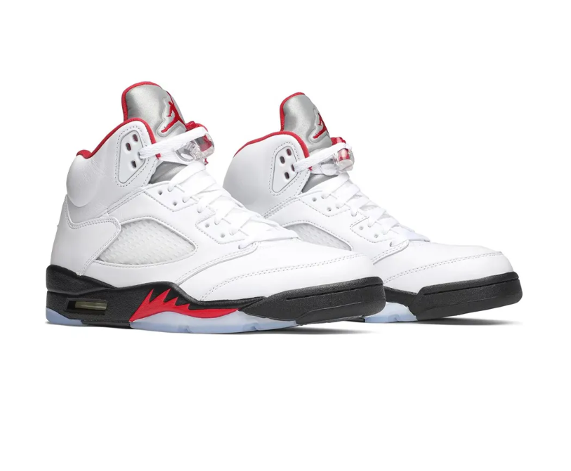 AJ 5 Fire Red Silver Tongue (2020) Shoes Sneakers