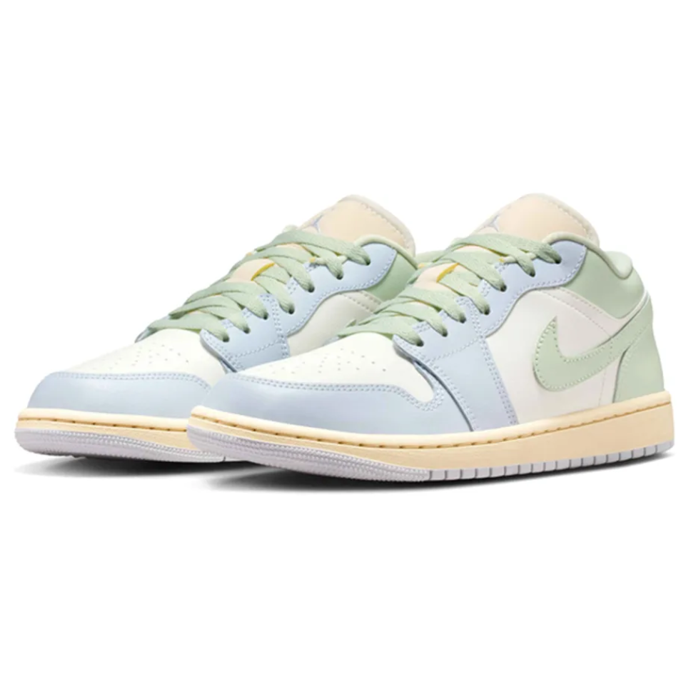 Air Jordan 1 Low Sail Aura Shoes Sneakers