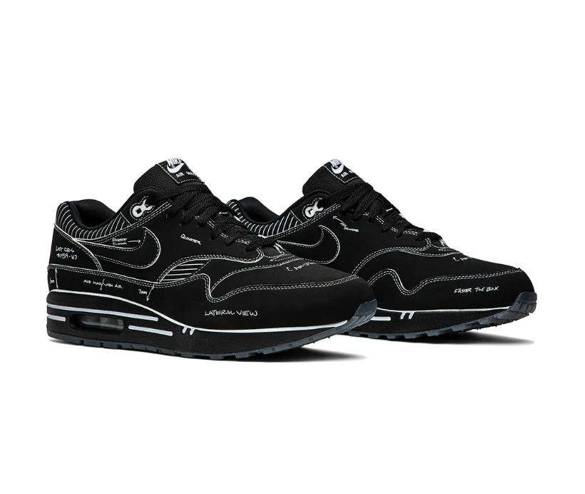 AM 1 Tinker Sketch To Self – Black Shoes Sneakers