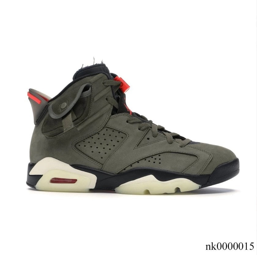 Travis Scott x AJ 6 Olive Shoes Sneakers