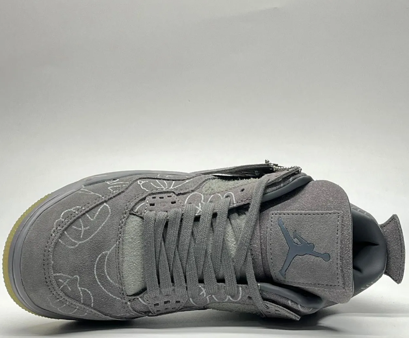 KAWS x AJ 4 Cool Grey Shoes Sneakers