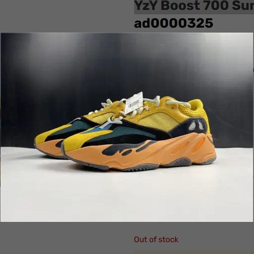 Yeezy Boost 700 Sun Yellow Shoes Sneakers