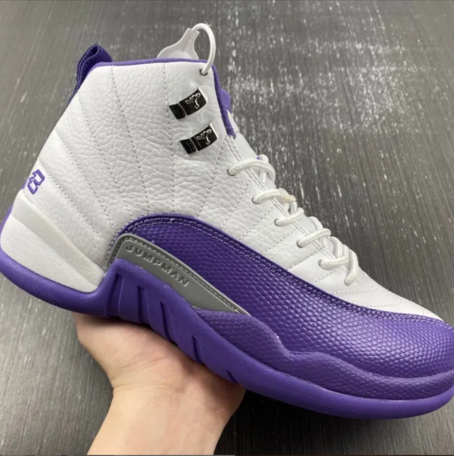 Air Jordan 12 White Field Purple Shoes Sneakers