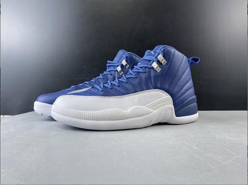 Air Jordan 12 Retro Stone Blue Shoes Sneakers