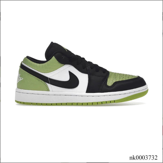 Air Jordan1 Low Snakeskin Vivid Green Shoes Sneakers