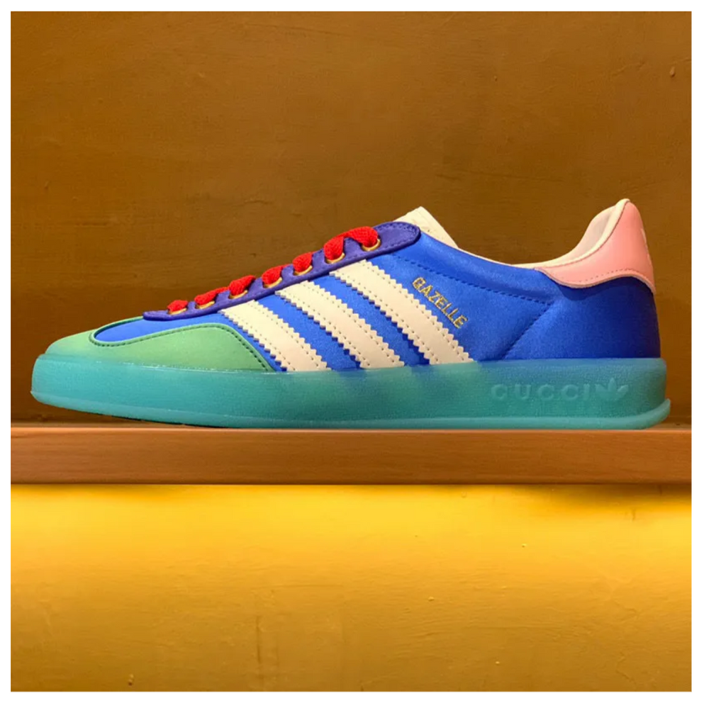 GG x AD Gazelle ‘Light Blue Silk’ Shoes Sneakers