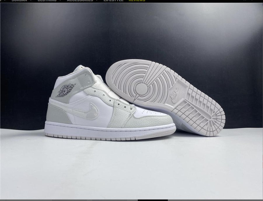 Air Jordan 1 Mid Grey Camo Shoes Sneakers