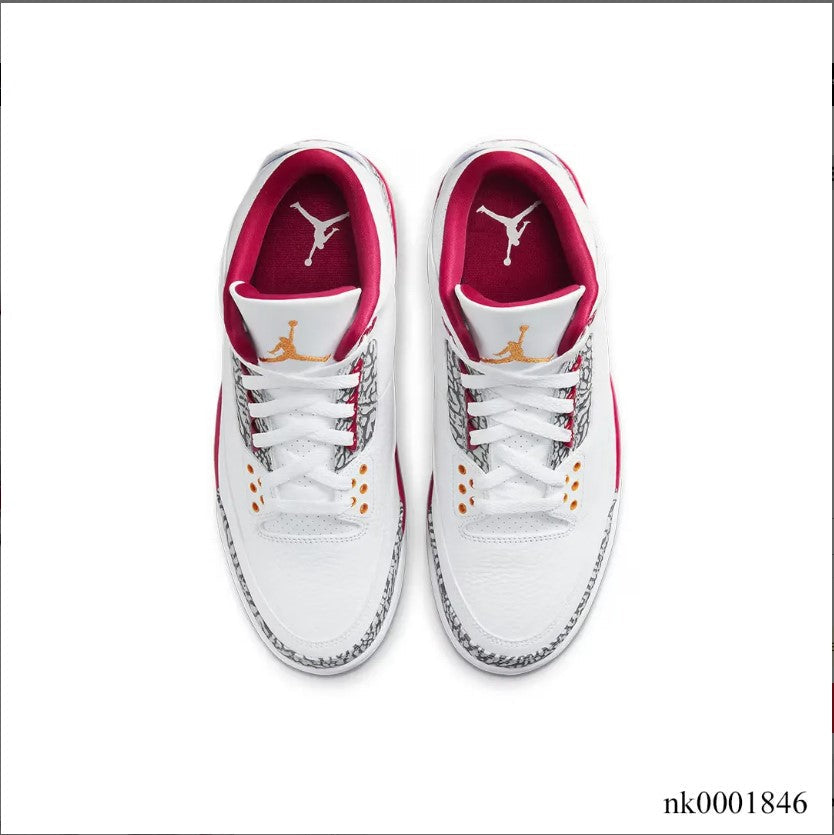 Air Jordan 3 Retro Cardinal Red Shoes Sneakers
